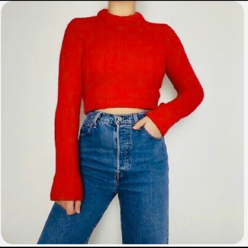 UNIF Red Crew Neck Sweater